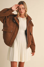 Suede Bomber Jacket
