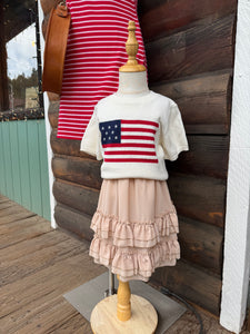 Tween Americana Flag Shirt