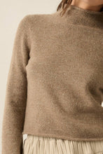 Solid Knit Bell Sleeve Sweater