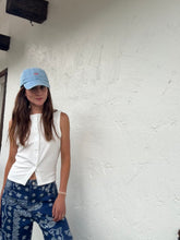 Denim Paisley Print Jeans