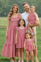 Plaid Smocked Ruffle Dress
