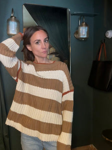 Violette Striped Crewneck Sweater