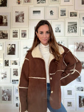 Reversible Suede and Sherpa Jacket