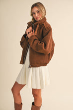 Suede Bomber Jacket