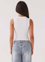 Ribbed Button Tank Top