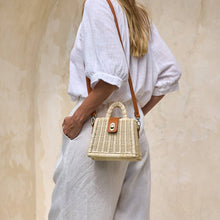 Ivory Rattan Petite Handbag