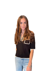 Contrast Pocket Top