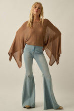 Sheer Knit Poncho