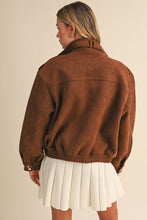 Suede Bomber Jacket