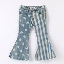 Star Stripe Flare Jeans