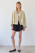 Khaki Stand Collar Jacket