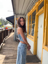 Embroidered Denim Pant