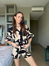 Abstract Sweater Shorts