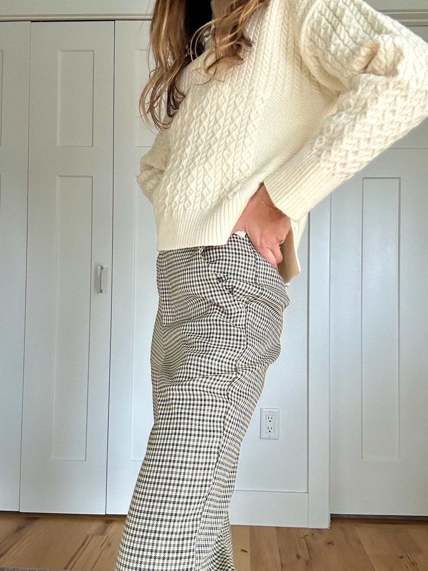 Tavi Houndstooth High Waisted Pants