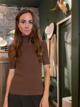 Short Sleeved Mock Neck Top