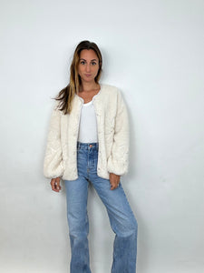 Anna Flower Teddy Jacket