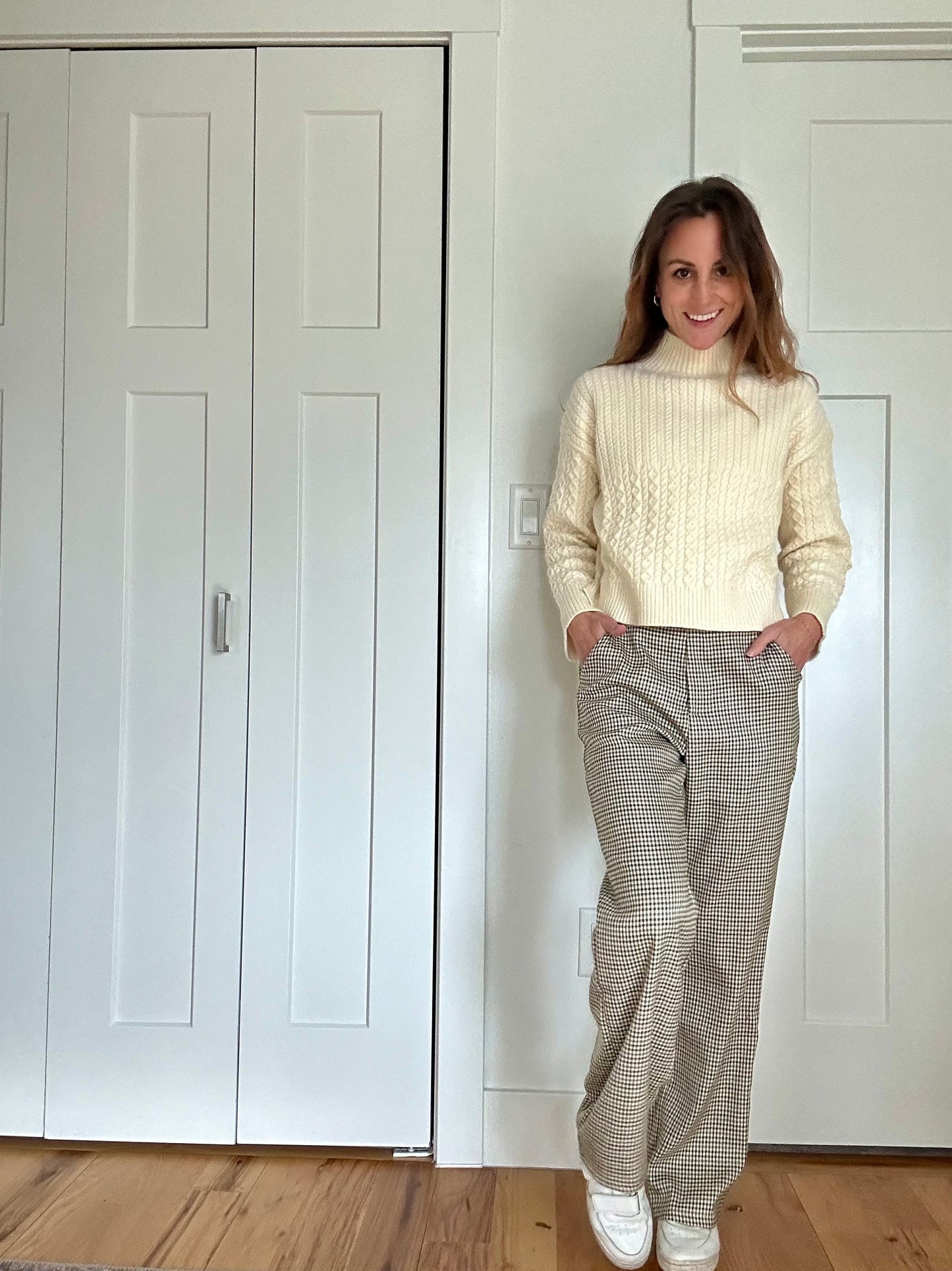 Tavi Houndstooth High Waisted Pants