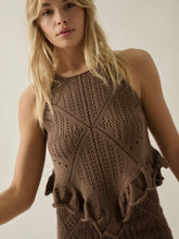 Crochet-Knit High Waist Shorts