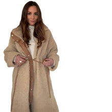 Faux Shearling Drawstring Coat
