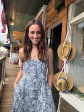 Paisley Smocked Midi Dress
