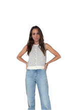 Stripe Button Down Tank
