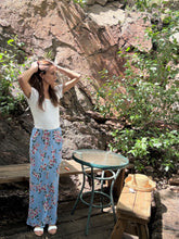 Blue Floral Maxi Skirt