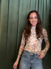 Floral Mesh Top