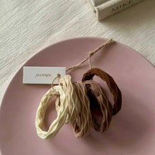 Neutral Wavy Seamless Hair Ties ( Set of 5)