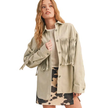 Fringe Button-Up Jacket