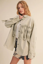 Fringe Button-Up Jacket