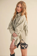 Fringe Button-Up Jacket