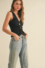 Open Front Twist Top