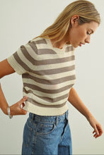 Striped Short Sleeve Top