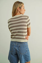 Striped Short Sleeve Top