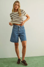 Striped Short Sleeve Top