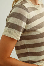 Striped Short Sleeve Top