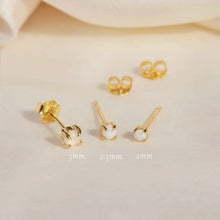 Tiny Opal Trio Studs