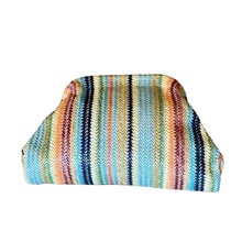 Stripe Knit Cosmetics Bag