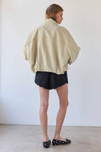 Khaki Stand Collar Jacket