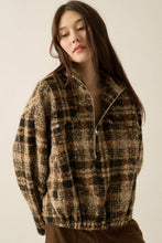 Plaid Sherpa Pullover