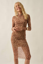 Fawn Print Midi Dress