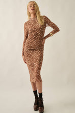 Fawn Print Midi Dress