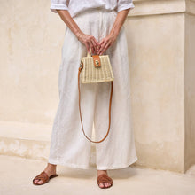 Ivory Rattan Petite Handbag