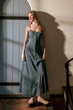 Button Front Tencel Maxi Dress