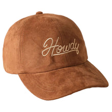 “Howdy” Suede Baseball Cap