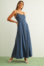 Button Front Tencel Maxi Dress