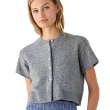 Short Sleeve Knit Cardigan