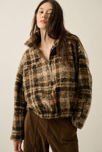 Plaid Sherpa Pullover