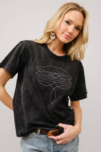Boots Embroidered Washed T-Shirt