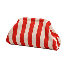 Stripe Knit Cosmetics Bag